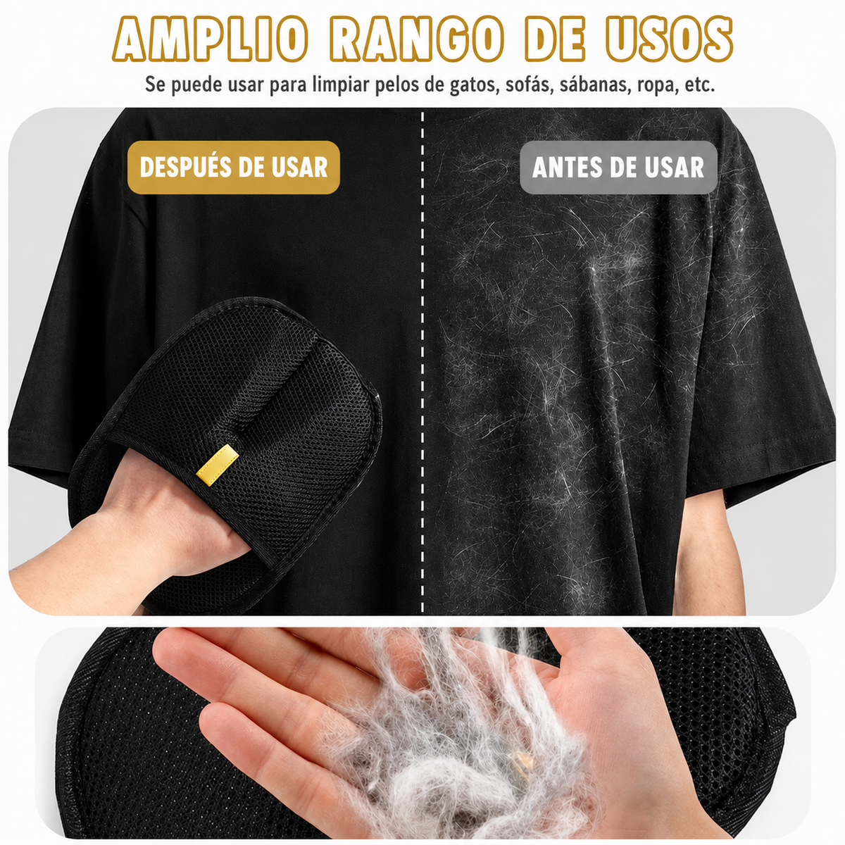 Manopla Antipelo de Doble Cara