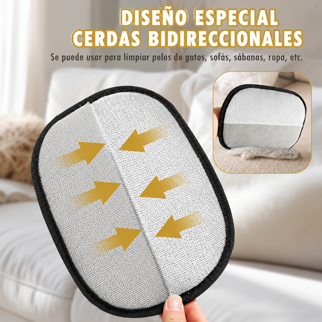 Manopla Antipelo de Doble Cara